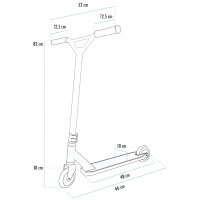 SCHILDKRÖT Tretroller Stunt Scooter Untwist Ocean