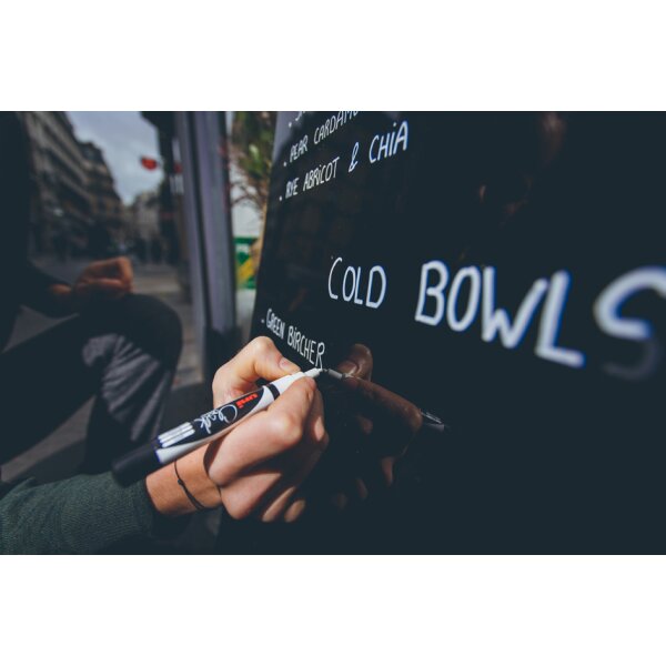 uni-ball Kreidemarker Chalk marker PWE3MS 4 PF, 4er Etui