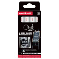 uni-ball Kreidemarker Chalk marker PWE3MS 4 PF, 4er Etui