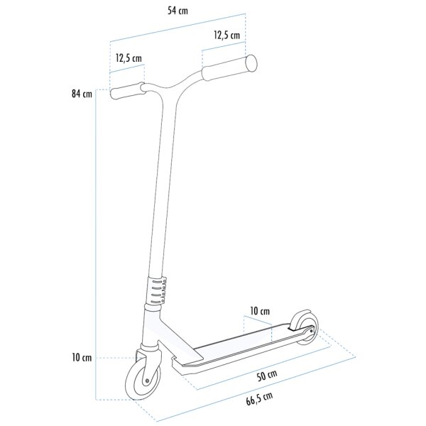 SCHILDKRÖT Trottinette Stunt Scooter Kickless Forest
