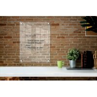 nobo Acryl-Wandtafel, (B)300 x (T)28 x (H)300 mm, glasklar