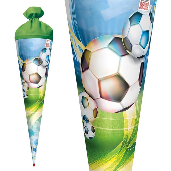 ROTH Schultüte Fussball, eckig, 850 mm