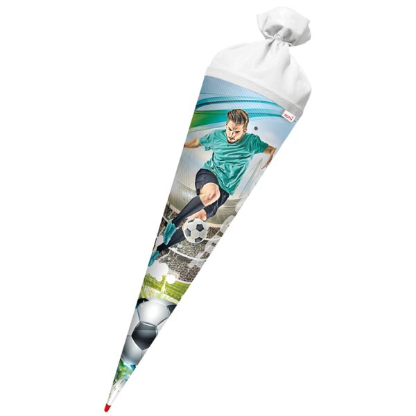 ROTH Schultüte "Fussballstar", rund, 700 mm, mit Effekt