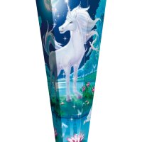 ROTH Schultüte "Mondscheineinhorn", eckig,...