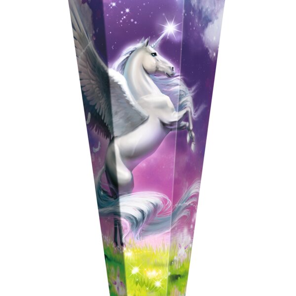 ROTH Schultüte "Magic Pegasus", rund, 700 mm, mit Effekt