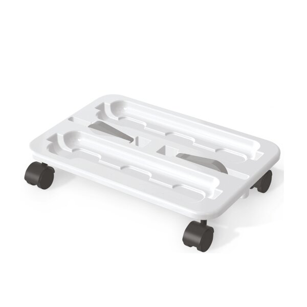deflecto Caddy-Rollwagen "Stack N Go", weiss