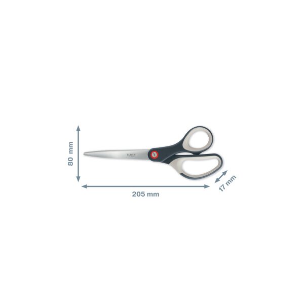 LEITZ Titan Schere Cosy 5332-00-89 grau 20.5cm