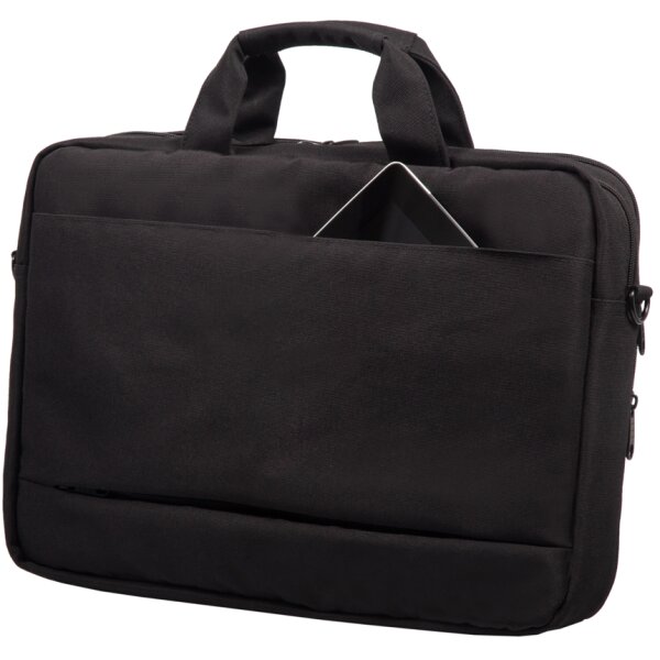 STOP Notebook-Tasche RPET GRENADA, reyceltes PET, schwarz