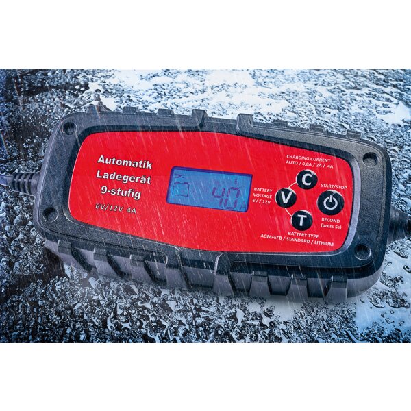 IWH Chargeur de batterie voiture 6,5A, 6/12V