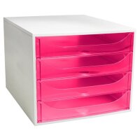 EXACOMPTA Schubladenbox ECOBOX, 4 Schübe, grau