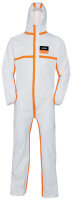 uvex Combinaison de protection jetable 4B, XL, blanc/orange