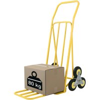 Wonday Diable descalier en tube dacier, 2x 3 roues