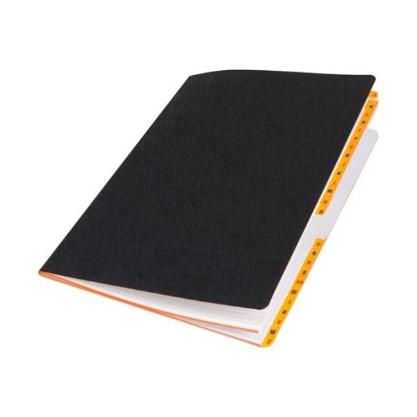 NEUTRAL Cahier toile cir&eacute;e 14,8 x 21cm 02.11.21.48. blanc 80g, 4x4mm 48 flls.