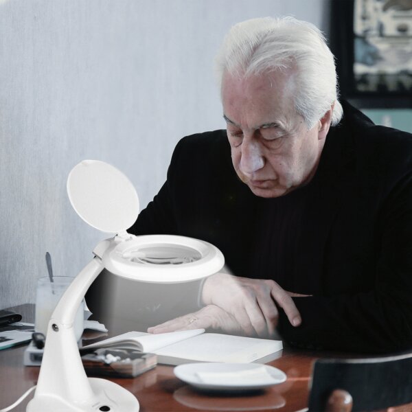 LogiLink LED-Lupenleuchte, mit 2 Linsen, weiss