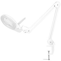 LogiLink LED-Lupenleuchte, mit Tischklemme, weiss