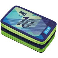 herlitz Etui scolaire triple Green Goal, 31 pièces