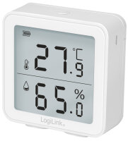 LogiLink Thermo-Hygro-Messgerät, weiss