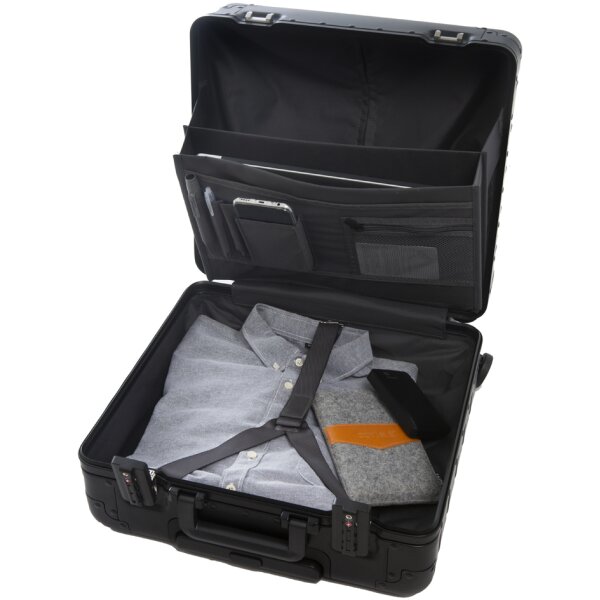 ALUMAXX Business Overnighttrolley, mit Vollalukoffer, grau