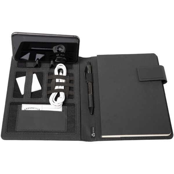 STOP Schreibmappe RPET BELIZE, mit Lasche, A5,recyceltes PET