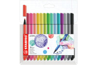 STABILO Stylo fibrePointMax 0.8mm 488/15-02 15 couleurs ass.