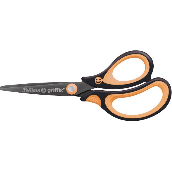 PELIKAN Ciseaux Griffix 819060 neon black, droitiers
