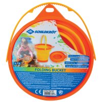 SCHILDKRÖT Strand- und Spieleimer, faltbar, orange