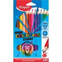 Maped Crayon de couleur triangulaire JUMBO COLORPEPS STRONG