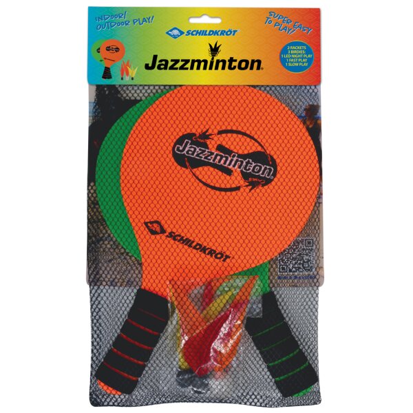 SCHILDKRÖT Jazzminton-Set, orange grün