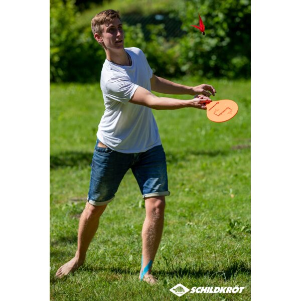 SCHILDKRÖT Jazzminton-Set, orange grün
