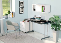 kerkmann Schreibtisch Smart Office, (B)1.200 mm, weiss