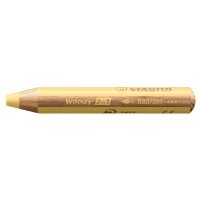 STABILO Crayon multi-talents woody 3en1, rond, vert pastel