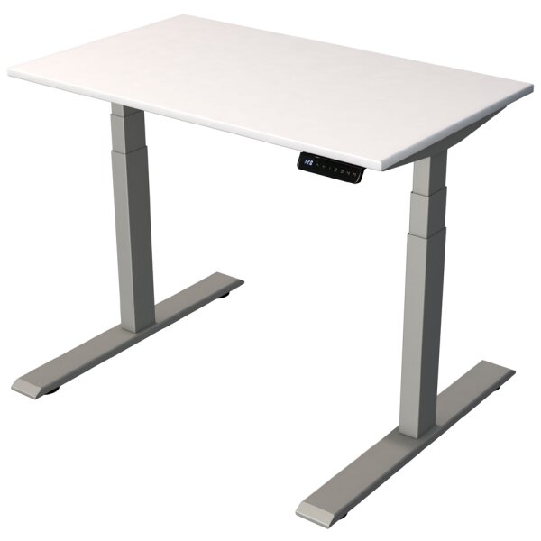 kerkmann Sitz-Steh-Schreibtisch Smart Office, weiss silber