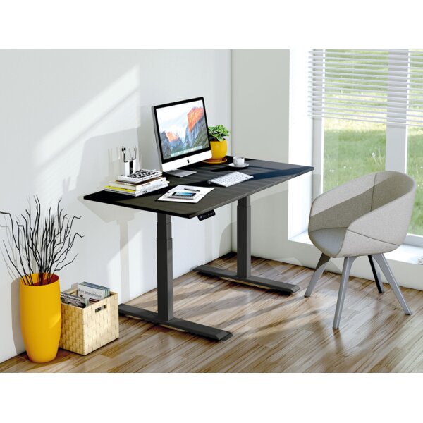 kerkmann Sitz-Steh-Schreibtisch Smart Office, weiss anthrazit