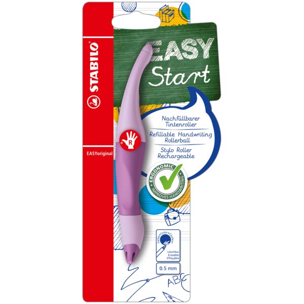 STABILO Stylo roller EASYoriginal, droitiers, rouge