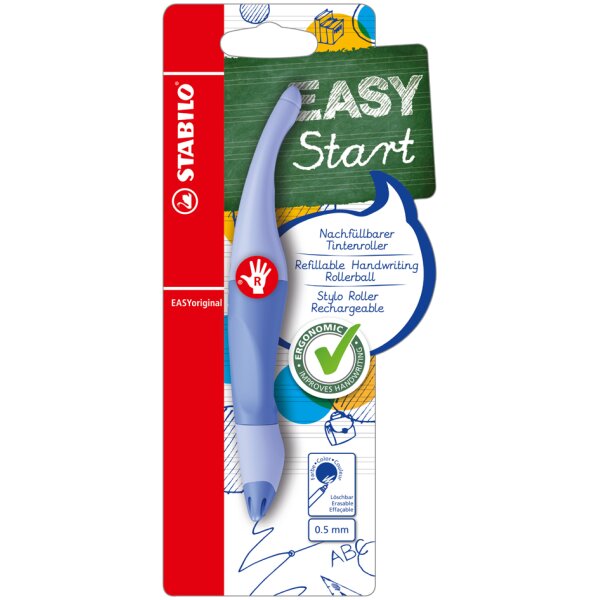 STABILO Stylo roller EASYoriginal, droitiers, rouge