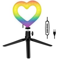 LogiLink Trépied LED avec coeur avec contrôle de léclairage