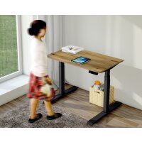 kerkmann Sitz-Steh-Schreibtisch Smart Office,eiche anthrazit