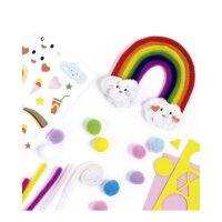 folia Chenilledraht Bastelset RAINBOW, 212-teilig