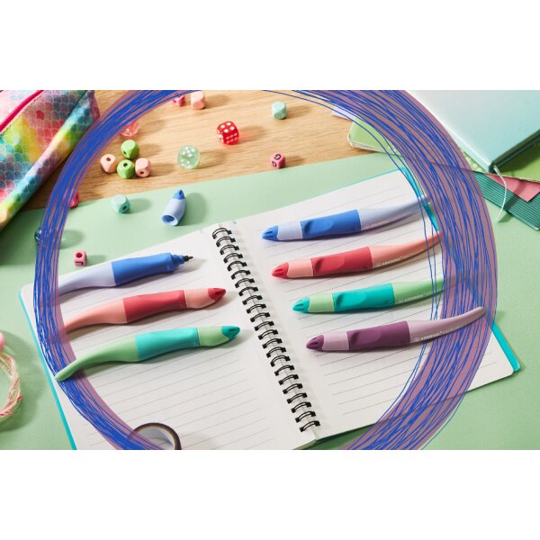 STABILO Stylo roller EASYoriginal, droitiers, nuage de bleu