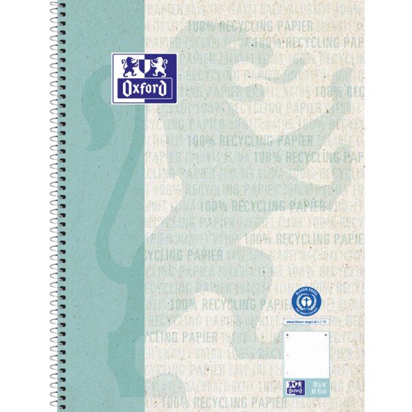 Oxford Collegeblock "Recycling", DIN A4+, 80 Blatt, blanko