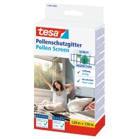 tesa Pollenschutzgitter für Fenster, 2,40 m x 1,20 m
