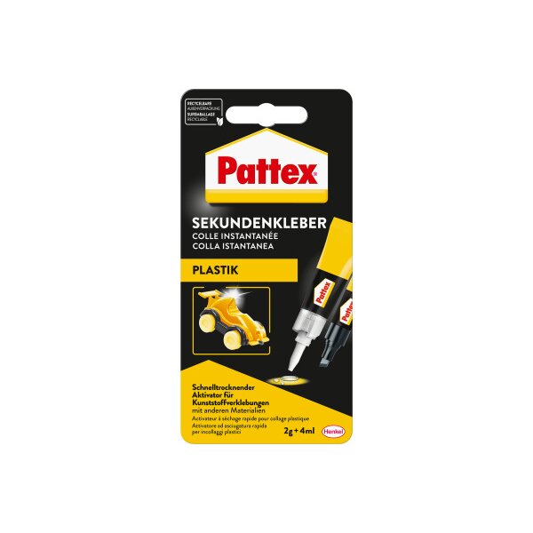 PATTEX Plastix Colles instantanées PSA1C 2g