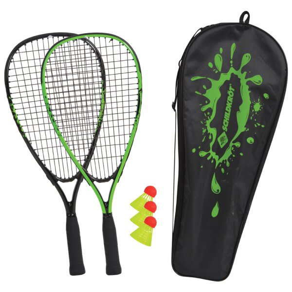 SCHILDKR&Ouml;T Speed Badminton Set, schwarz gr&uuml;n