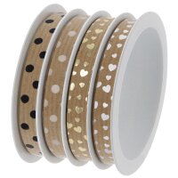 SUSY CARD Geschenkband Multispule "Malta-Mix rot"