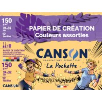 CANSON Tonpapier in Sammelmappe, 240 x 320 mm, 150 g qm
