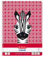herlitz Cahier spiralé Cute Animals Zebra, A4,...
