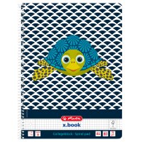 herlitz Cahier spiralé Cute Animals Turtle, A4,...