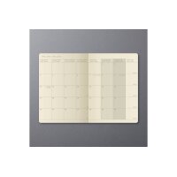 CONCEPTUM Monatskalender 2026 C2685 1M/2S schwarz 14x9.3cm