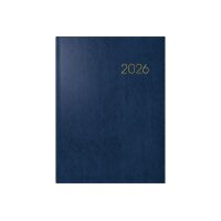 BRUNNEN Buchkalender 2026 1079760306 1W/2S blau ML 17x24cm