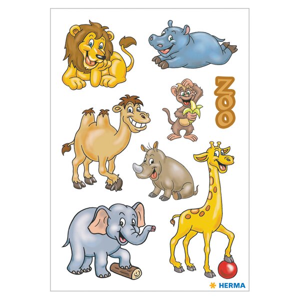 HERMA Autocollants DECOR Animaux du zoo